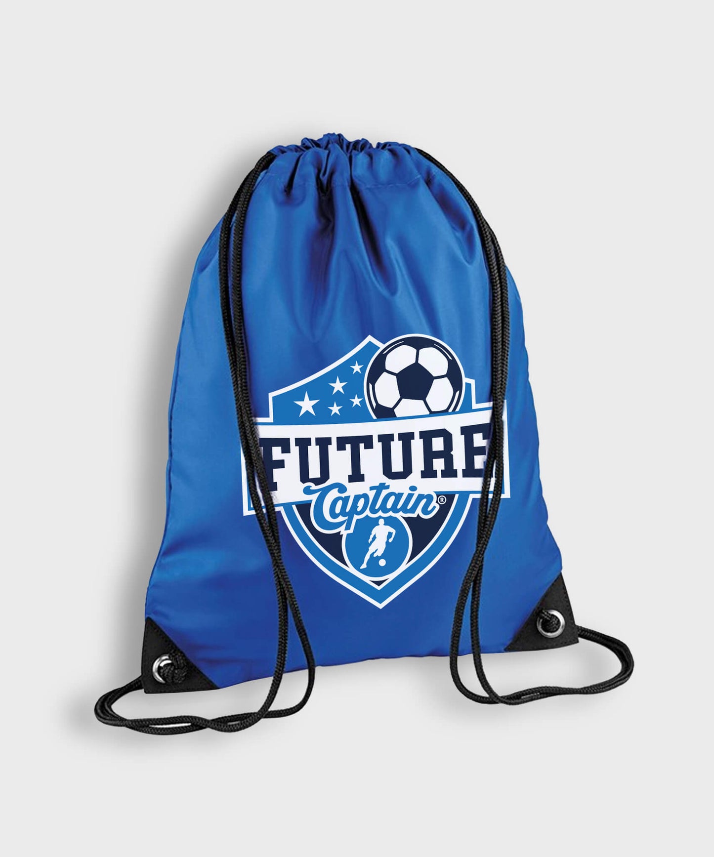 Royal Blue Gymsack with Future Captain shield design