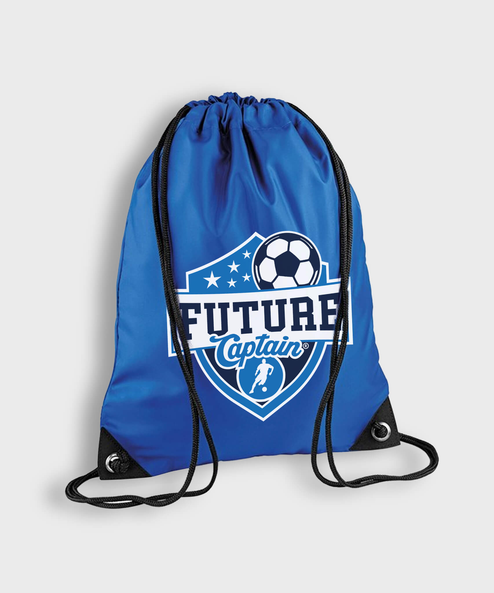Royal Blue Gymsack with Future Captain shield design
